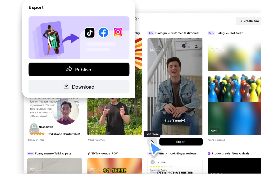 Esporta e carica il video dell'annuncio